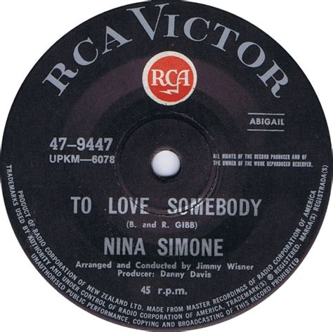 Nina Simone To Love Somebody 1969 Vinyl Discogs