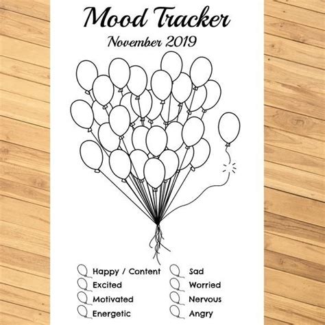 Mood Meter Printable Pdf Free