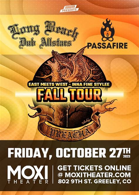 Long Beach Dub Allstars Passafire Mindstate Tickets At Moxi Theater