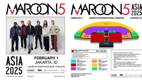 Cara Beli Tiket Konser Maroon 5 Jakarta 2024 Klik Maroon5sin