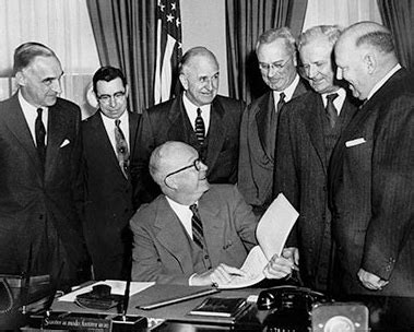 President Eisenhower Signs National Interstate And Defense Highways Act