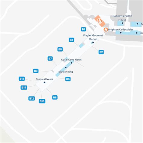 Palm Beach Airport Concourse B Map Guide