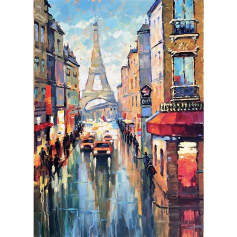 paris france oil painting