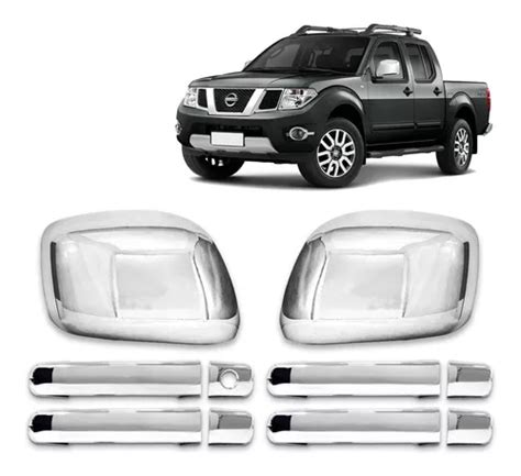 Kit Aplique Nissan Frontier Capa Retrovisor Maçaneta Cromada