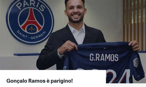 Psg Ufficiale Preso Goncalo Ramos Per Milioni Pi Bonus Per Il