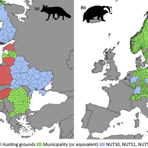 maps showing  extent   study area  colours show