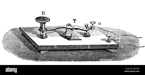 Morse Telegraph Key 19th Century Stock Photo Alamy