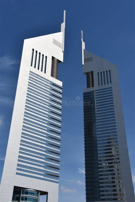 Emirates Towers in Dubai, UAE Editorial Stock Image - Image of flahza ...