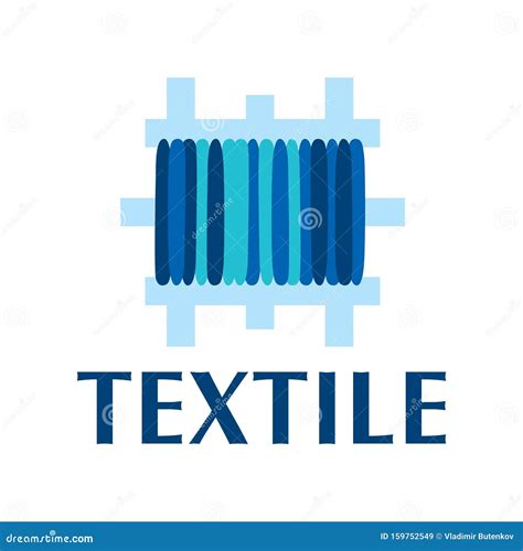 Vector Logo Of Textile Fabric And Sewing Stock Illustration