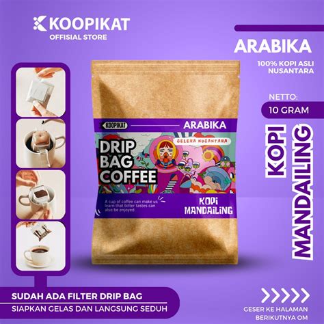 Jual Kopi Dripbag Coffee Sachet Arabica Mandailing Premium Original