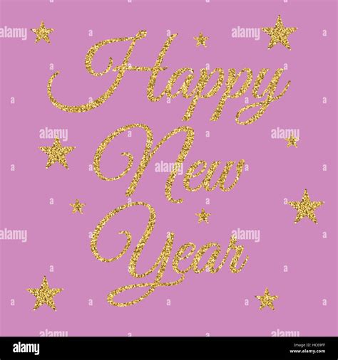 Vector Illustration Of Gold Happy New Year Stock Vector Image And Art Alamy