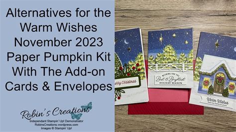 Alternatives Using Add On Cards And Envelopes And The November