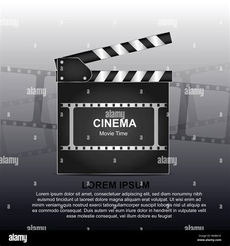 Film Poster Oder Flyer Vorlage Online Kino Hintergrund Mit Filmrolle