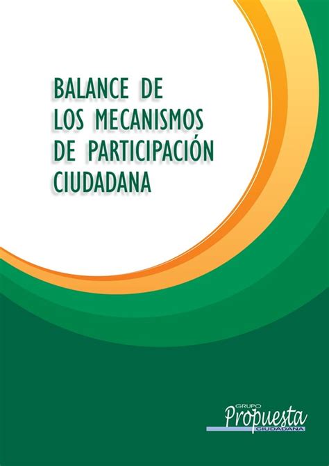 Balance De Los Mecanismos De Participacion Ciudadana PDF