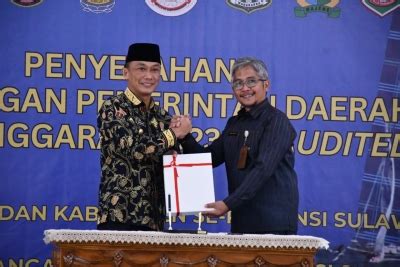 Penyerahan Lkpd Tahun Pj Gubernur Sulbar Prof Zudan Tata Kelola