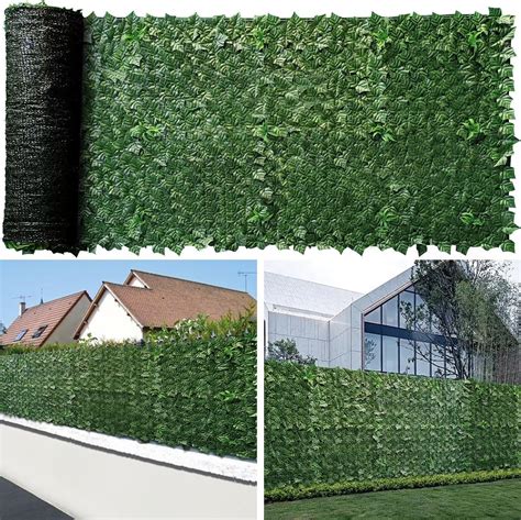 Amazon Artificial Ivy Privacy Fence Screen X Faux Ivy