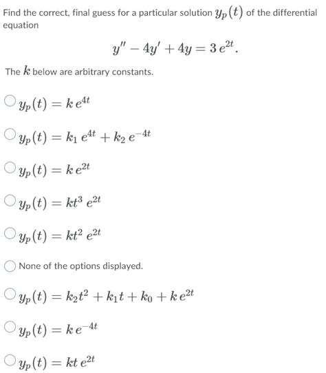 Solved Find The Correct Final Guess For A Particular Chegg