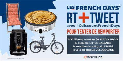 Cdiscount CdiscountFrenchDays on Twitter Pour fêter les French