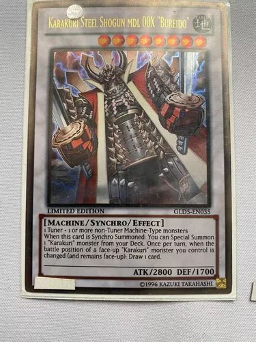 Karakuri Steel Shogun Mdl X Bureido Gold Ultra Yugioh Meses Sin Inter S