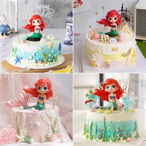 Jual Cake Topper Ariel Mermaid Putri Duyunghiasan Kue Miniatur