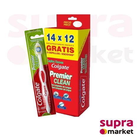 CAJA CEPILLO COLGATE PREMIER CLEAN 14 UNID