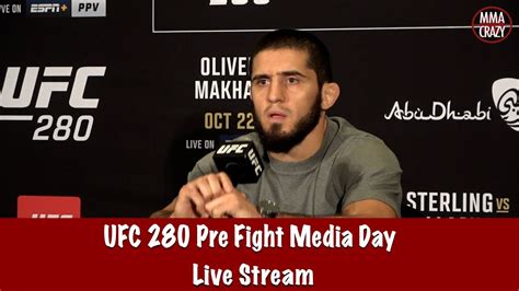 Ufc 280 Oliveira Vs Makhachev Media Day Live Stream Youtube