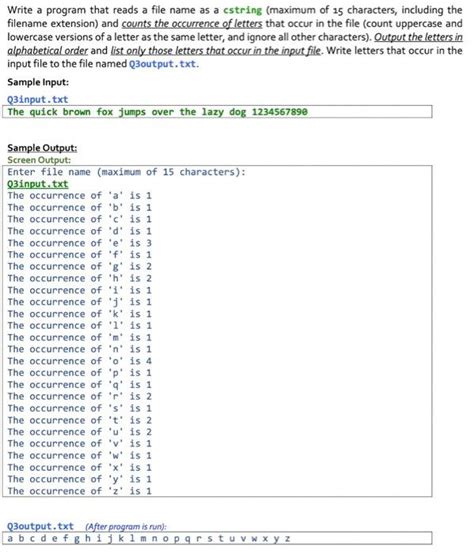 Solved Write A Program That Reads A File Name As A Cstring Chegg