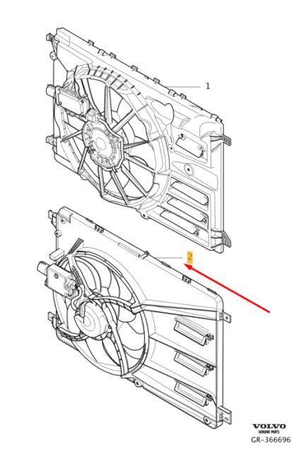 Volvo V D Rhd Engine Radiator Cooling Fan