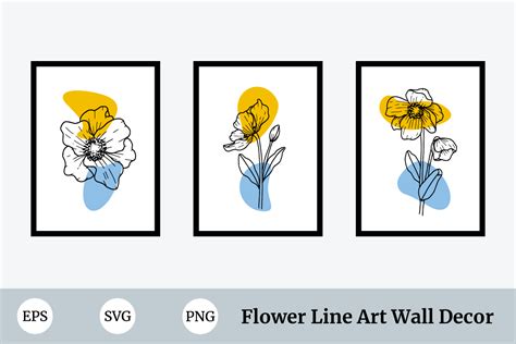 Wall Decoration Himalayan Poppy Flower Graphic By Nurdesign99