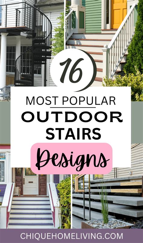 16 Most Popular Outdoor Stairs Designs (With Photos)