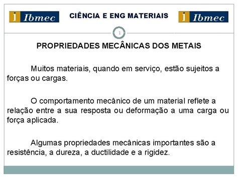 Cincia E Eng Materiais Propriedades Mec Nicas