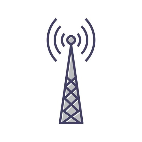 Telecom Tower Vector Icon 16739370 Vector Art At Vecteezy