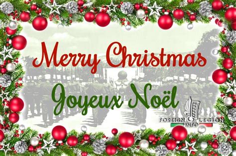 Merry Christmas – Joyeux Noël 2023 | French Foreign Legion Information