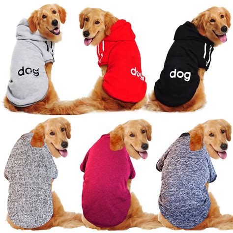 Warm Big Dog Clothes For Golden Retriever Dog Large Size Winter Dogs ...