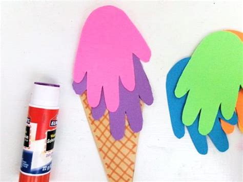 Handprint Ice Cream Cone Craft Our Kid Things