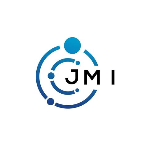 JMI letter technology logo design on white background. JMI creative ...