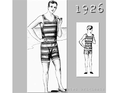 Folkwear Vintage Bathing Costume Skirt And Cap Sewing Pattern 253 Sizes