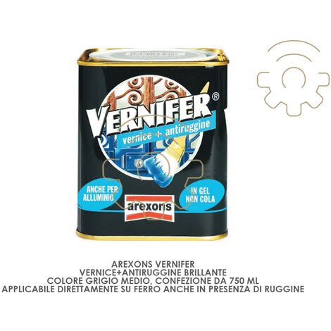 Peinture Vernifer Couleur Antirouille Brillante Gris Moyen Ml