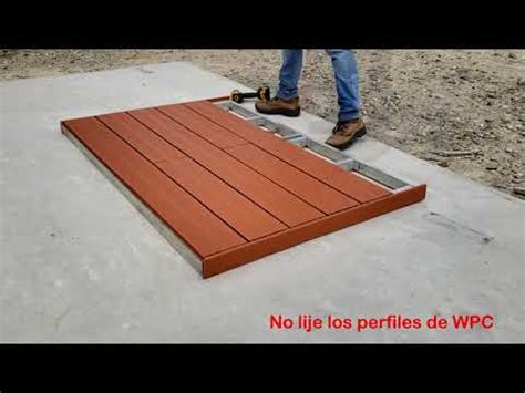 VIDEO INSTALACION PISOS DECK WPC YouTube