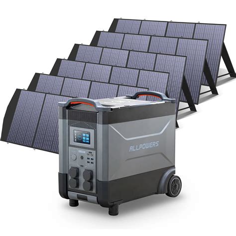 ALLPOWERS G N Rateur Lectrique 110V 230V Avec Panneau Solaire