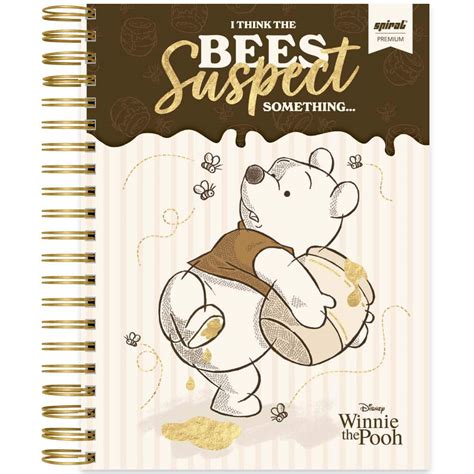 Caderno Do Ursinho Pooh - Caderno Universitário Capa Dura, 10 x 1, 150 Folhas, Pooh Disney ...