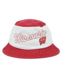 adidas Wisconsin Badgers Script Bucket Hat in Red for Men - Lyst