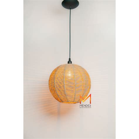 Luminária Lustre Pendente Globo 30cm C FIAÇAO Shopee Brasil