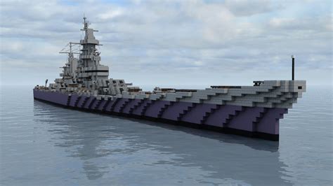 Uss Iowa Bb American Ww Battleship Minecraft Map