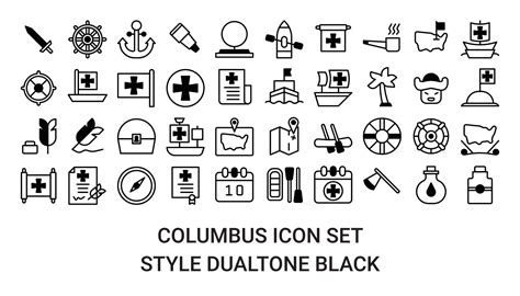 illustration vector and logo columbus icon perfect. Icon sign from ...