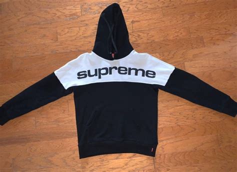 Supreme Supreme Blocked Hoodie Black Grailed