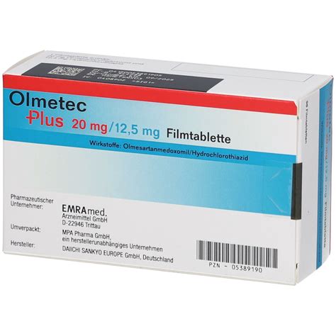 Olmetec Plus Mg Mg St Mit Dem E Rezept Kaufen Shop Apotheke