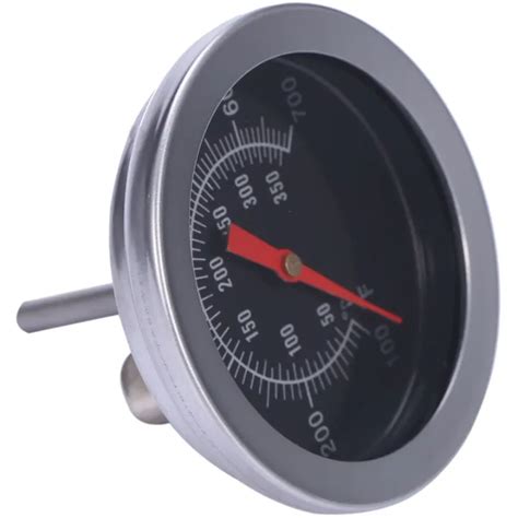 Stainless Steel Oven Thermometers Bbq Smoker Pit Grill Thermometer Temp Gauge With Dual Gage