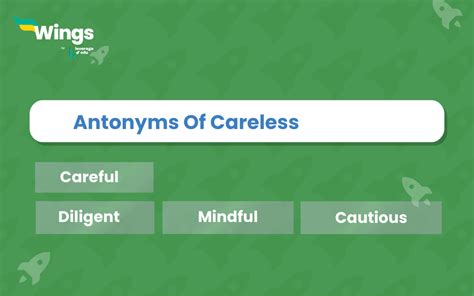 Antonyms of Careless, Meaning and Examples