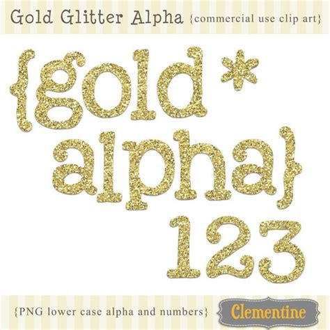 Gold Glitter Letters Etsy